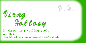 virag hollosy business card